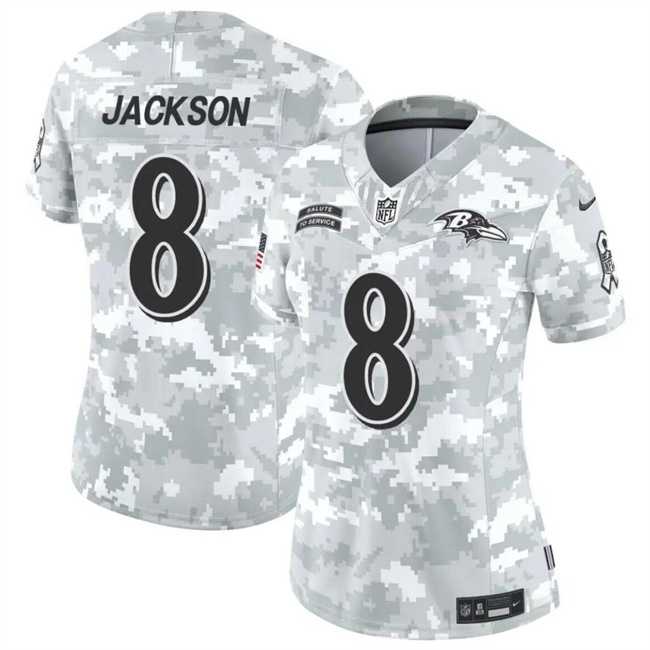 Women's Baltimore Ravens #8 Lamar Jackson 2024 F.U.S.E Arctic Camo Salute To Service Limited Stitched Jersey Dzhi,We sell and wholesale Women's Baltimore Ravens #8 Lamar Jackson 2024 F.U.S.E Arctic Camo Salute To Service Limited Stitched Jersey Dzhi on line form chian!